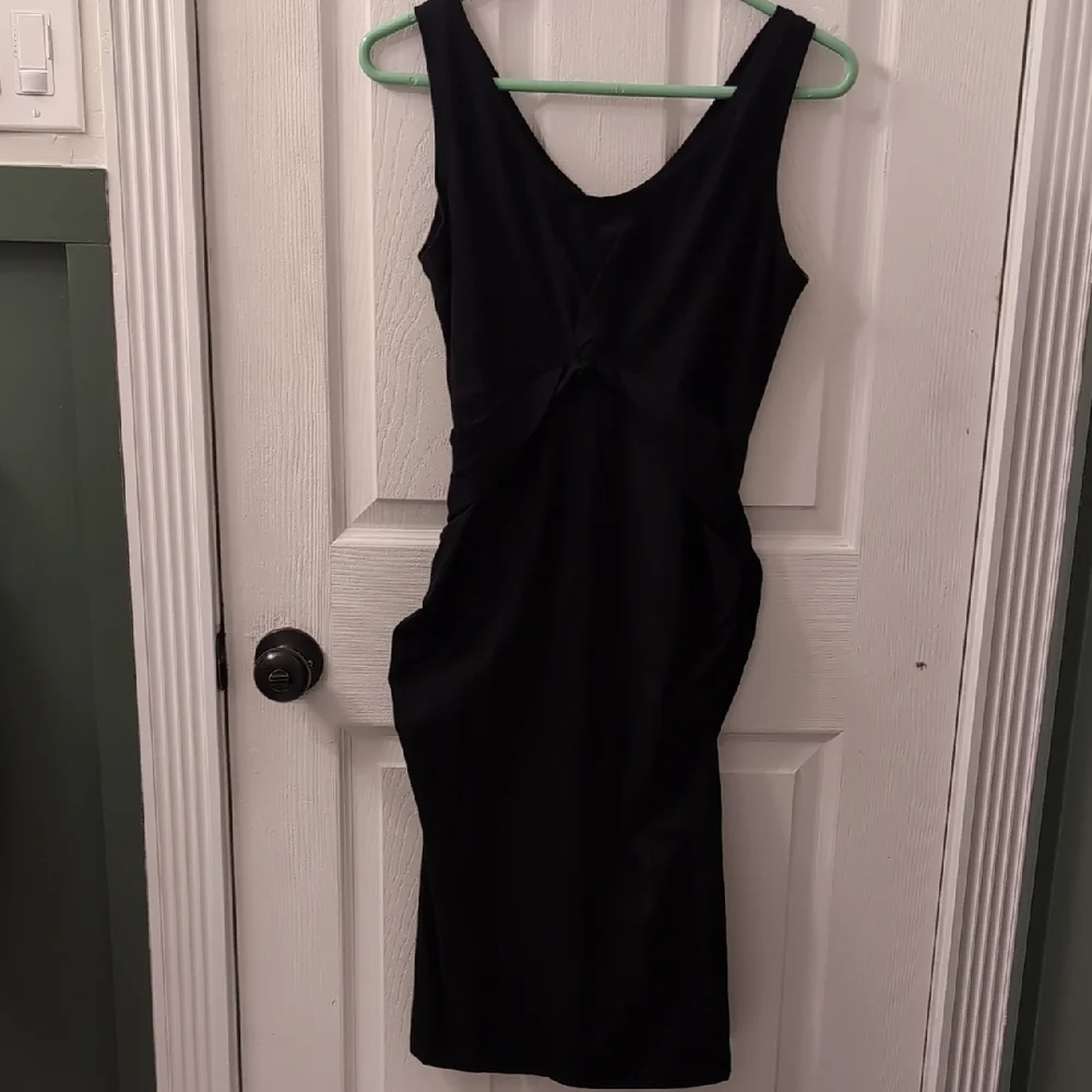 Old Navy Maternity Twist-Front Jersey Bodycon Sleeveless Dress Size Medium - Picture 3 of 6